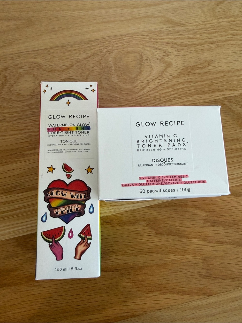 Glow recipe watermelon glow and vitamin c toner pads